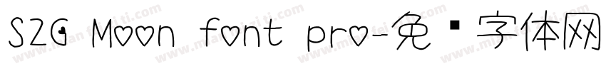 S2G Moon font pro字体转换